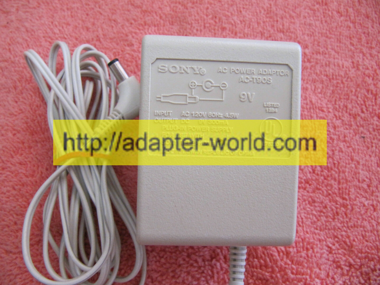 *Brand NEW* 9V VINTAGE SONY POWER ADAPTER AC-T90S Power Adapter - Click Image to Close